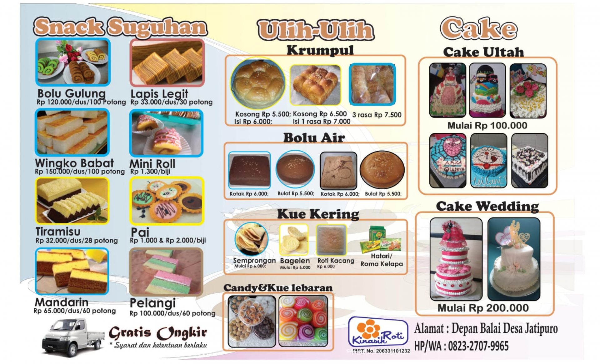 Roti Kinasih Cabang Jatipuro